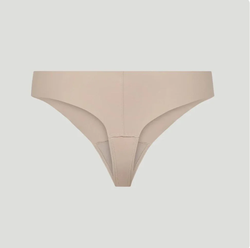 Nahtlose Mid-Waist-Tangas Nude (3er-Set)