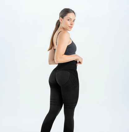 3D-Leggings | Schwarz