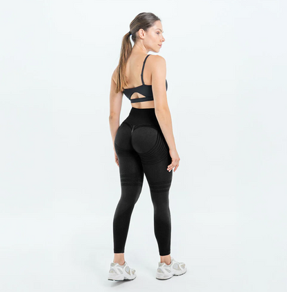 3D-Leggings | Schwarz