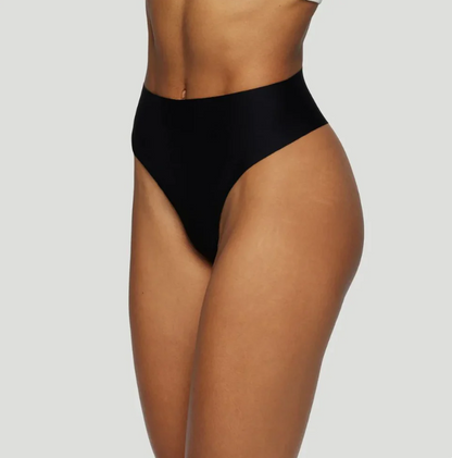 High-Waist-Tanga Schwarz (3er-Set)