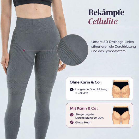 3D-Leggings | Dunkelgrau